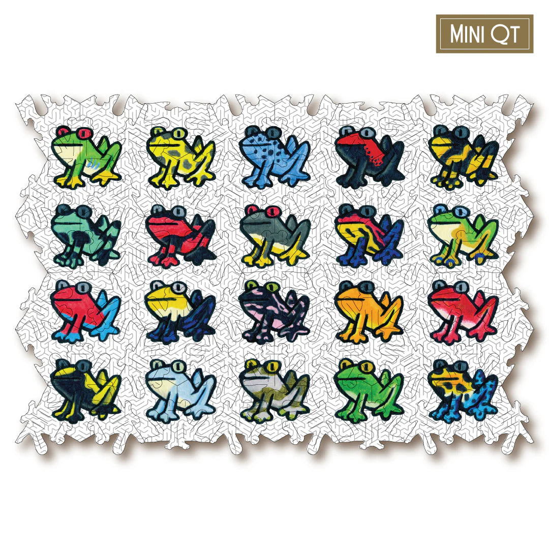 Victory Wooden Puzzles Ribbit (Tessellation) Mini QT-Goviers