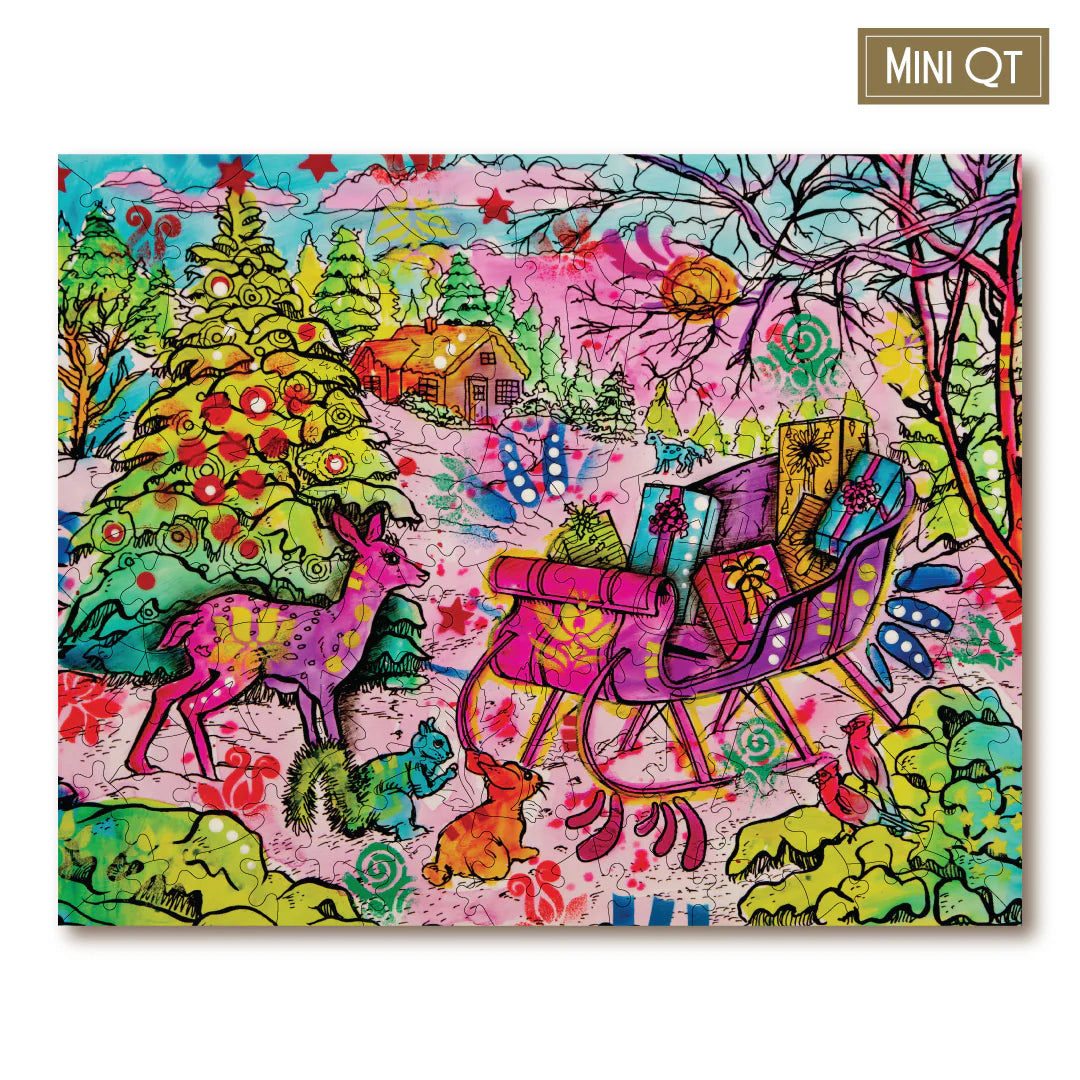 Victory Wooden Puzzles Santa's Sleigh Mini QT-Goviers