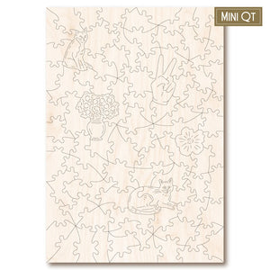 Victory Wooden Puzzles Serene Bedroom Catnap MINI QT Jigsaw