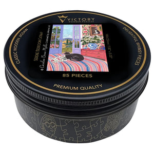 Victory Wooden Puzzles Serene Bedroom Catnap MINI QT Jigsaw