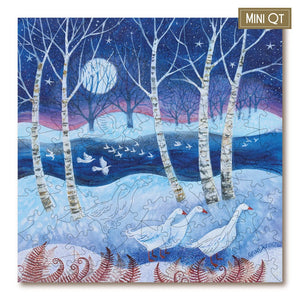 Victory Wooden Puzzles Snowy Flight MINI QT Jigsaw