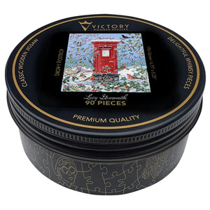 Victory Wooden Puzzles Snowy Postbox MINI QT-Goviers