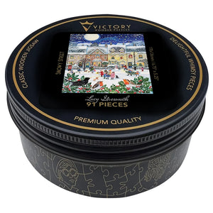 Victory Wooden Puzzles Snowy Street MINI QT-Goviers