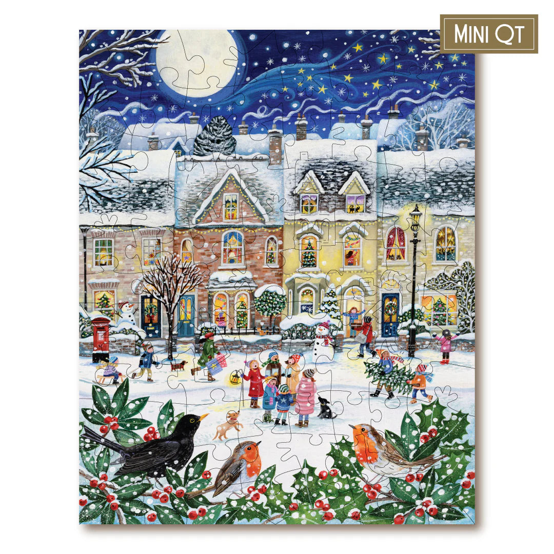 Victory Wooden Puzzles Snowy Street MINI QT-Goviers