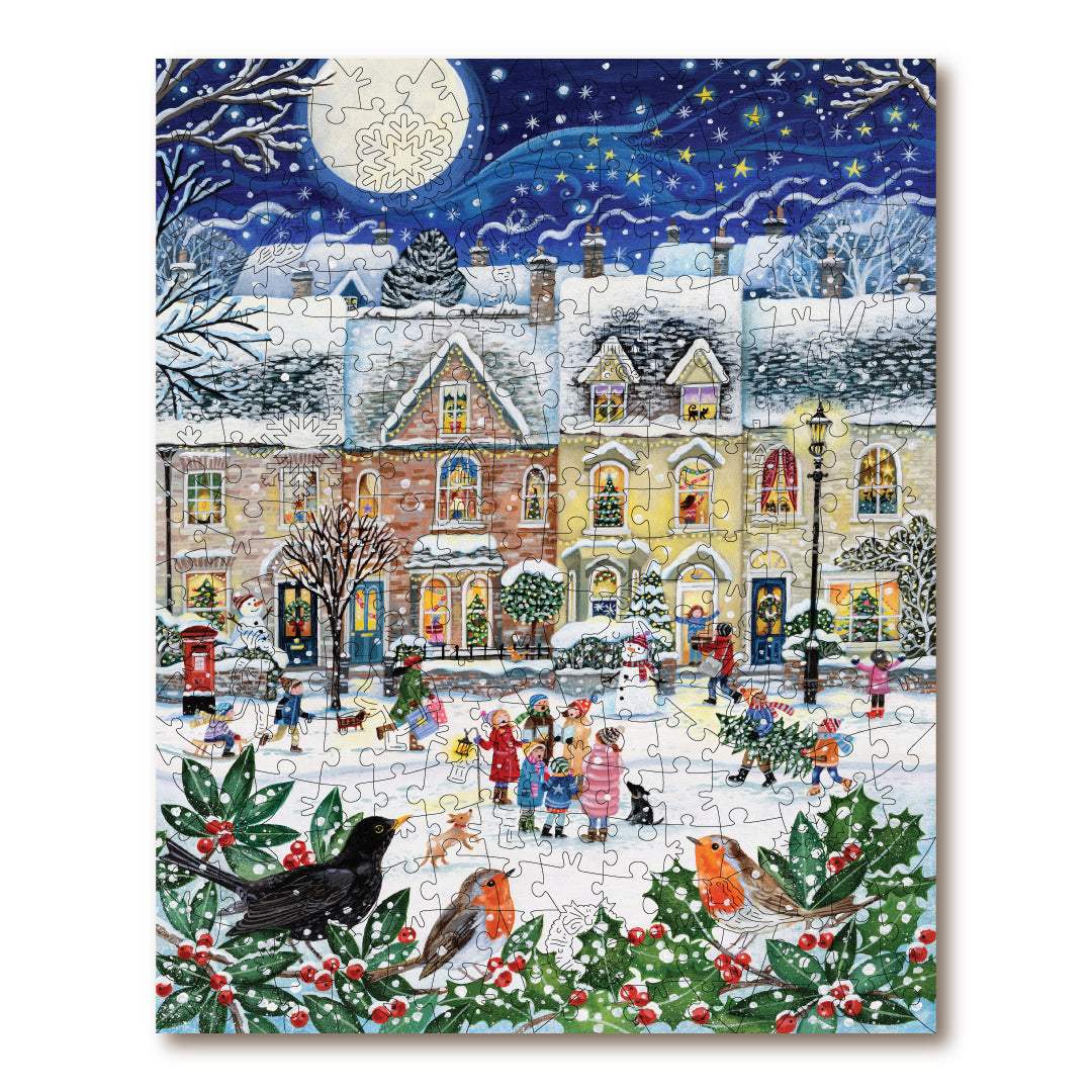 Victory Wooden Puzzles Snowy Street-Goviers