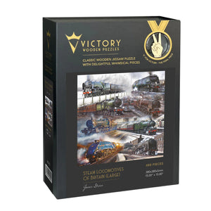 Victory Wooden Puzzles Steam Locomotives of Britain Large Puzzle - Delivery April-Goviers