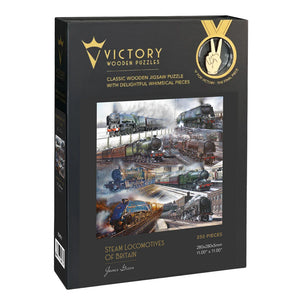 Victory Wooden Puzzles Steam Locomotives of Britain Puzzle-Goviers