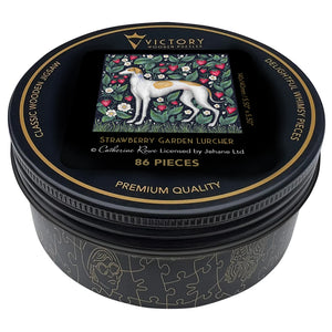 Victory Wooden Puzzles Strawberry Garden Lurcher MINI QT Jigsaw