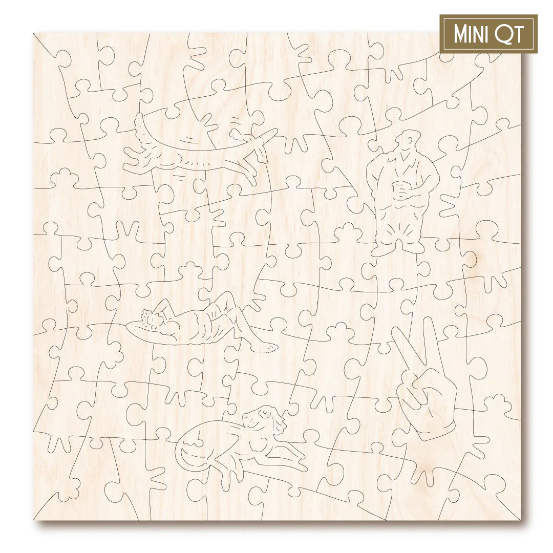 Victory Wooden Puzzles Sunny Suburban Sunday Mini QT-Goviers