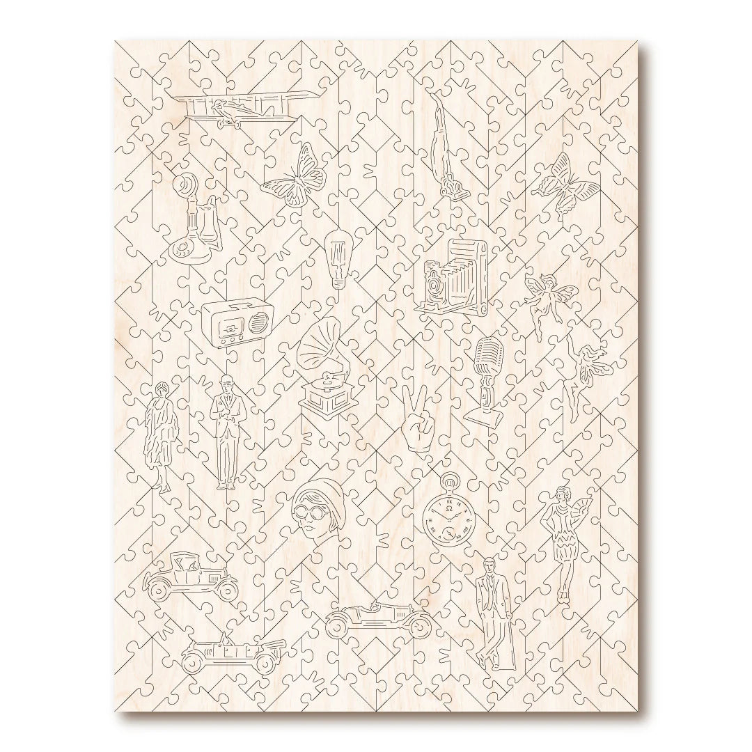 Victory Wooden Puzzles The Flapper - Life 1922-Goviers