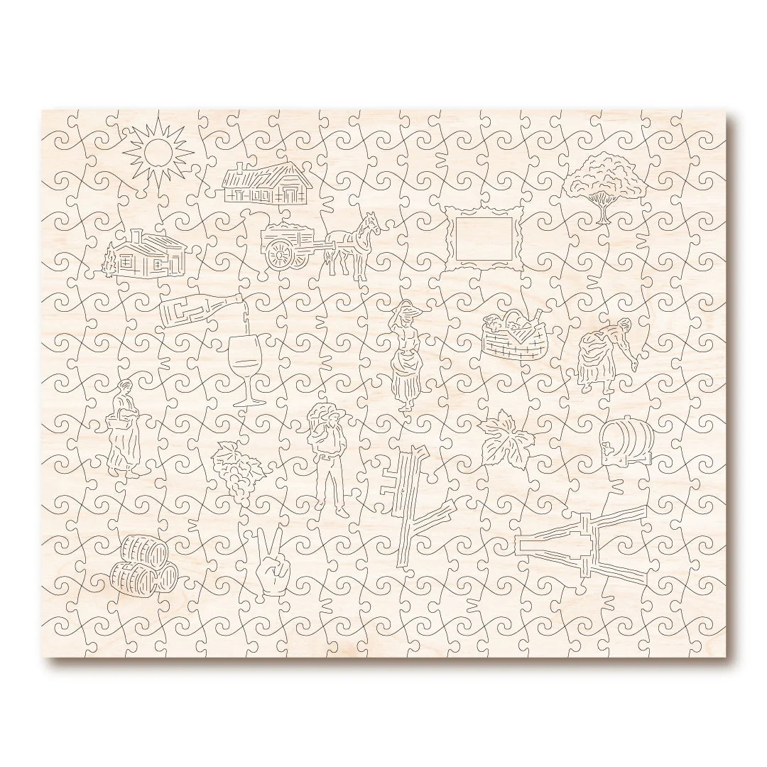 Victory Wooden Puzzles The Red Vineyard-Goviers