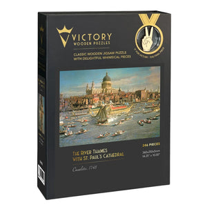 Victory Wooden Puzzles The River Thames With St. Paul's Jigsaw-Goviers