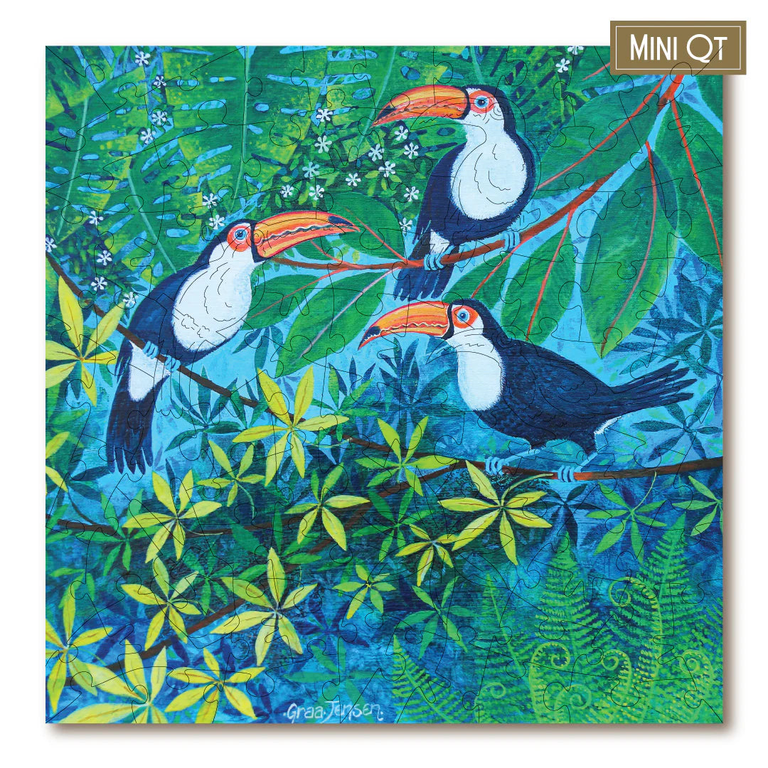 Victory Wooden Puzzles Toucans Mini QT-Goviers