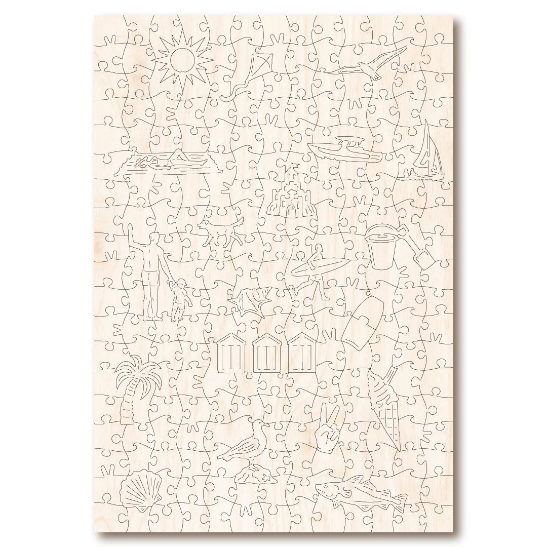 Victory Wooden Puzzles Vintage Poster - Bournemouth-Goviers