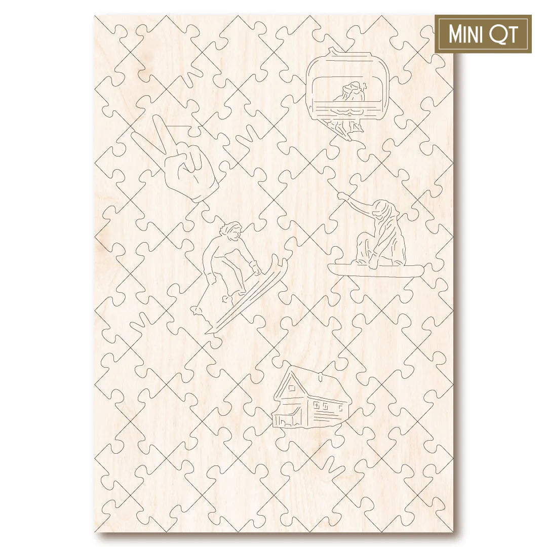 Victory Wooden Puzzles Vintage Poster - Chamonix Mini QT-Goviers