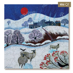Victory Wooden Puzzles Winter Sheep MINI QT Jigsaw-Goviers