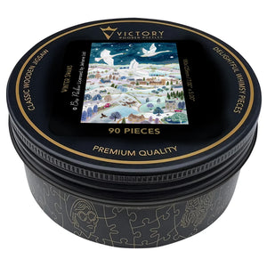 Victory Wooden Puzzles Winter Swans MINI QT Jigsaw