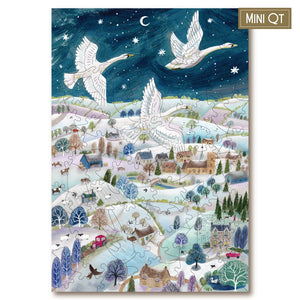 Victory Wooden Puzzles Winter Swans MINI QT Jigsaw