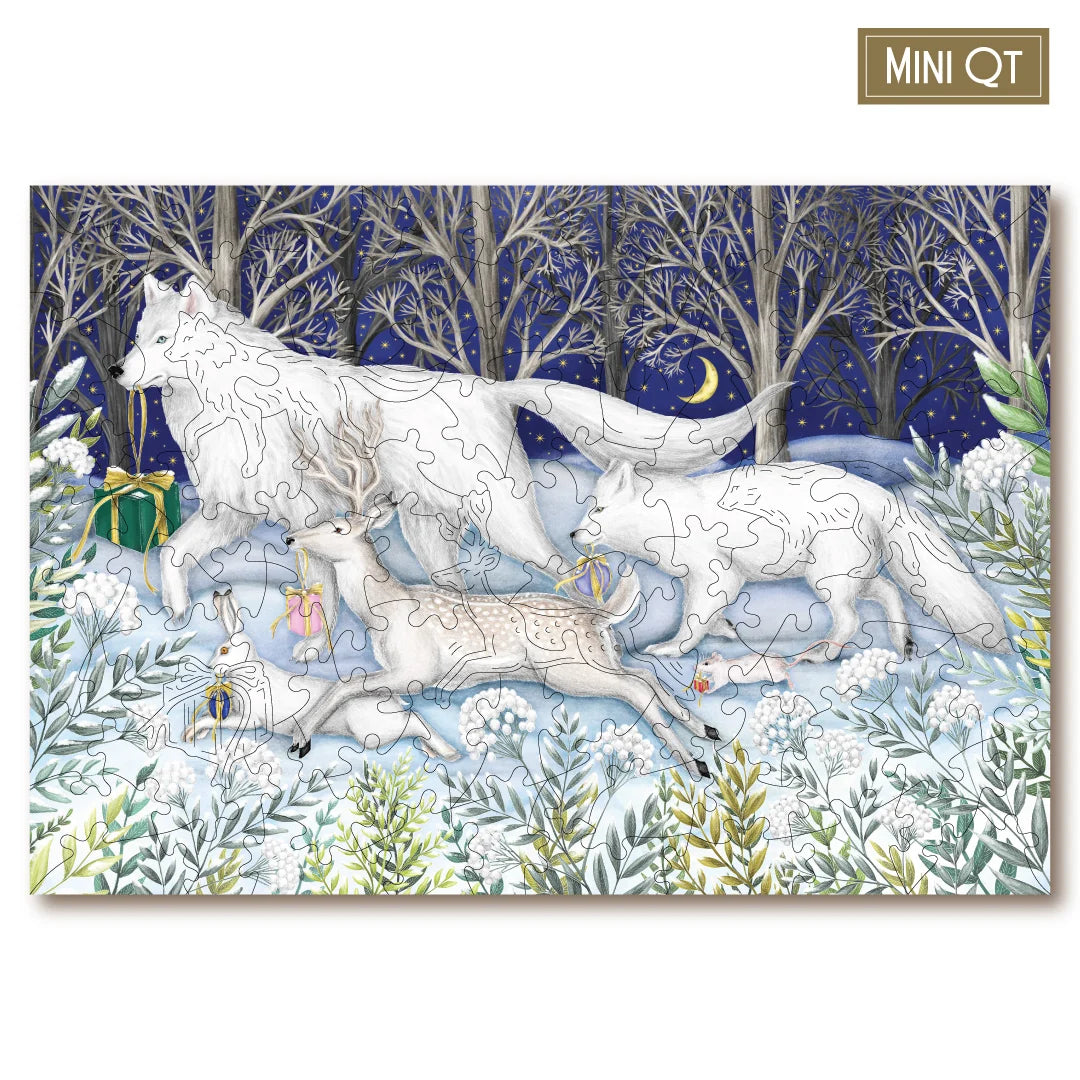 Victory Wooden Puzzles Winter Walk MINI QT Jigsaw-Goviers
