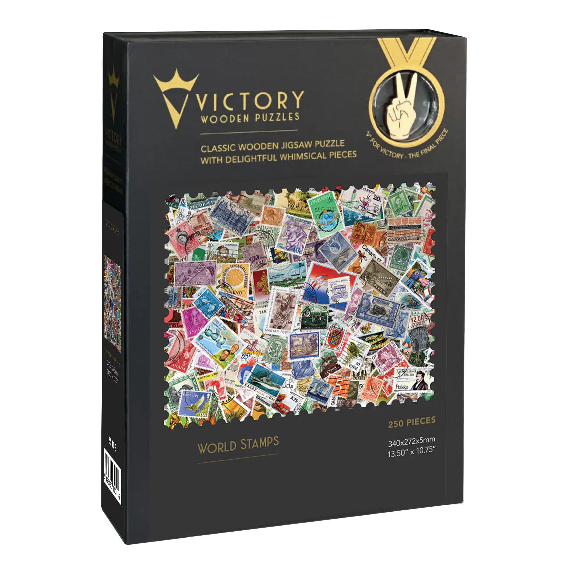 Victory Wooden Puzzles World Stamps Puzzle-Goviers