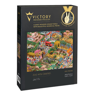 Victory Wooden Puzzles Zoo with Oddities-Goviers