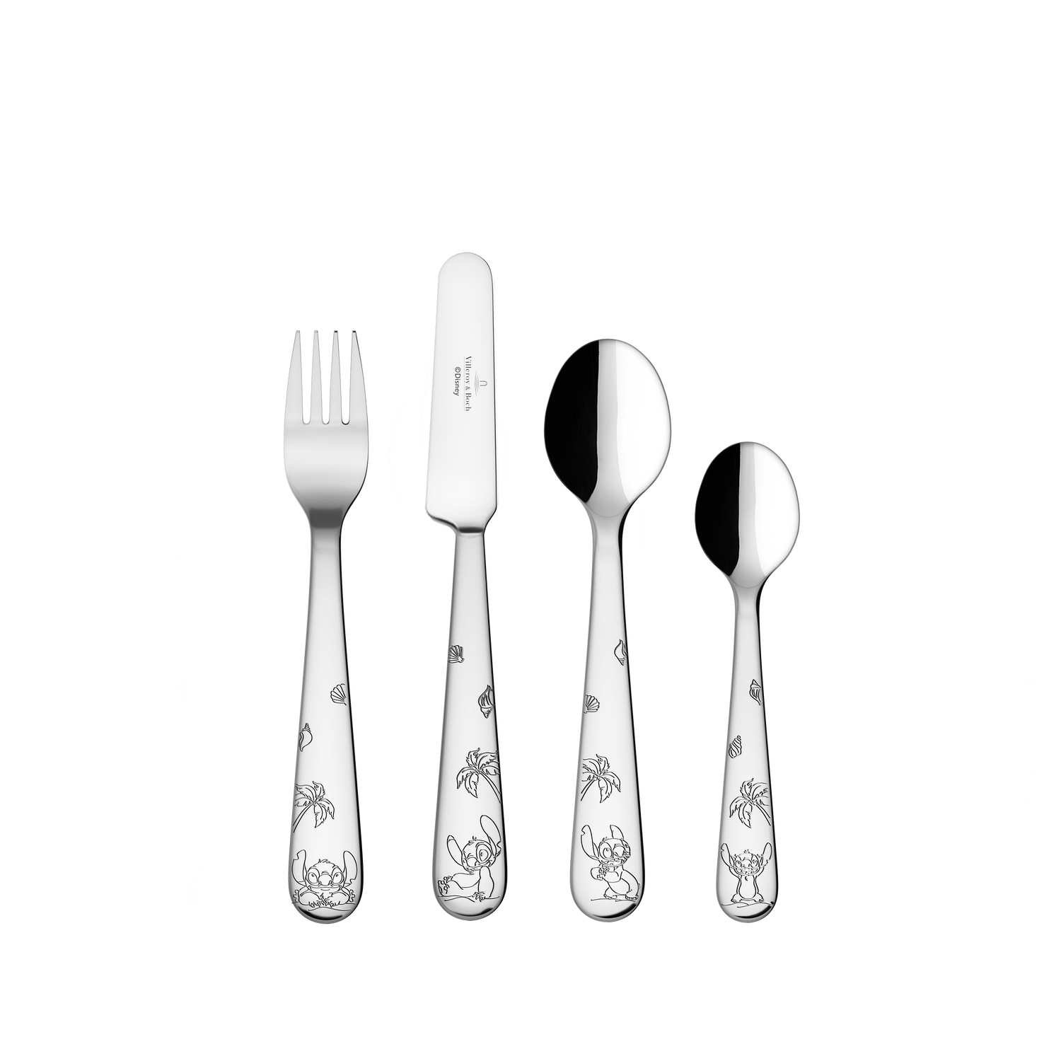 Villeroy & Boch Disney Stitch Children's 4-Piece Cutlery Set-Goviers