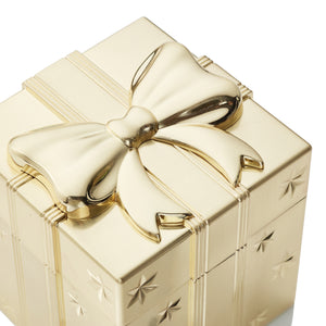 Waterford Christmas Metal Golden Present Box-Goviers