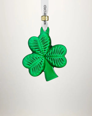 Waterford Christmas Mini Shamrock Green Ornament-Goviers