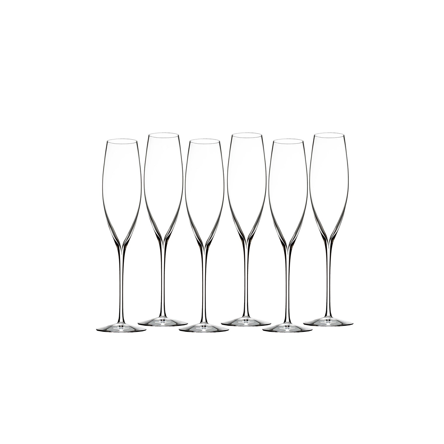 Waterford Crystal Elegance Champagne Classic Flute Set of 6-Goviers