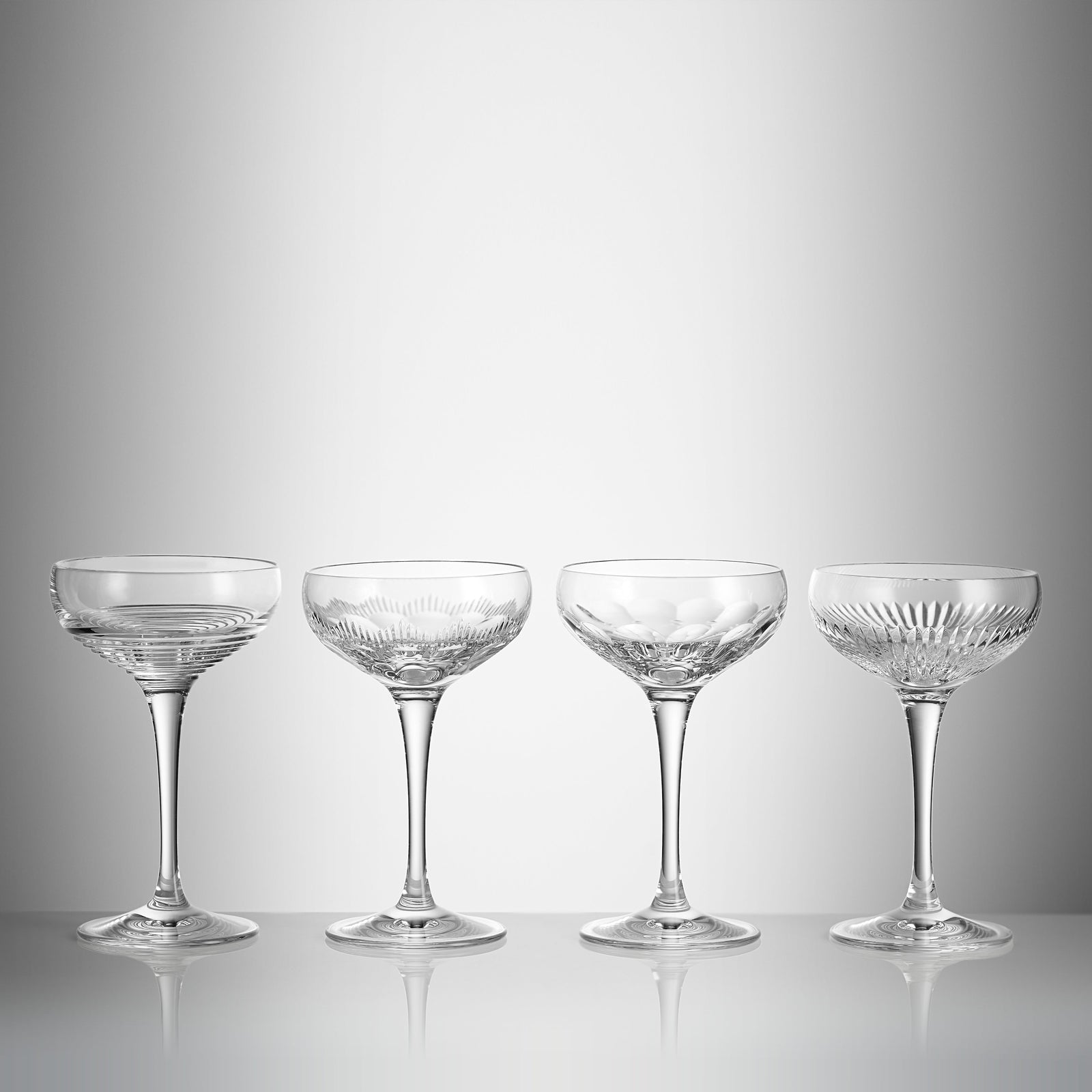 Waterford Crystal Mixology Champagne Coupe Glass Set of 4-Goviers