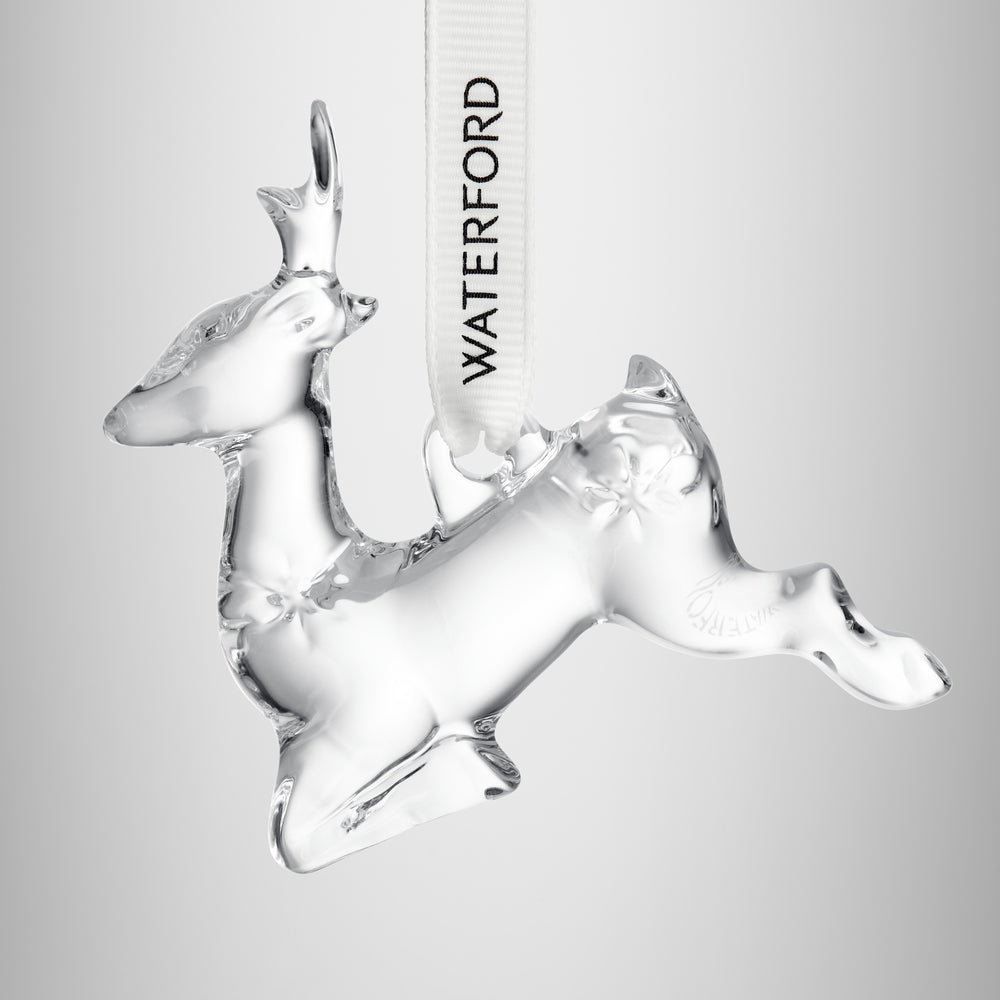 Waterford Mini Reindeer Ornament-Goviers