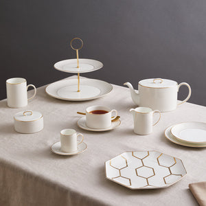 Wedgwood Gio Gold 2 Tier Cake Stand-Goviers