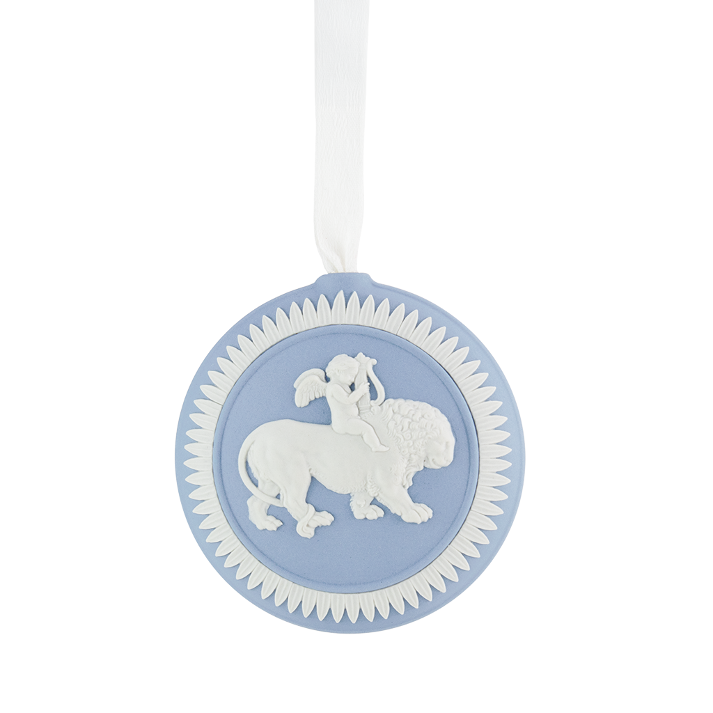 Wedgwood Jasperware Cherub & Lion Ornament-Goviers
