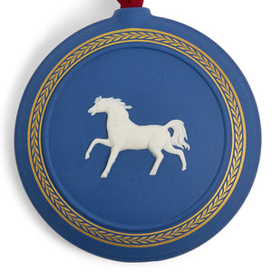 Wedgwood Year of the Horse Jasperware Ornament-Goviers