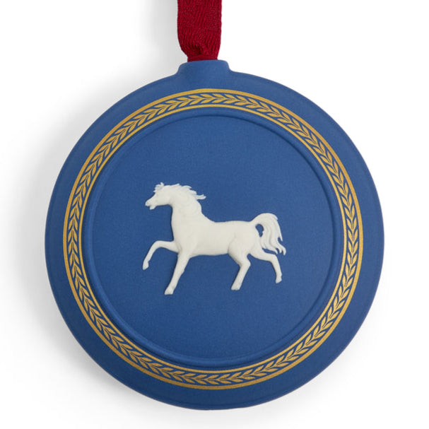 Wedgwood Year of the Horse Jasperware Ornament-Goviers