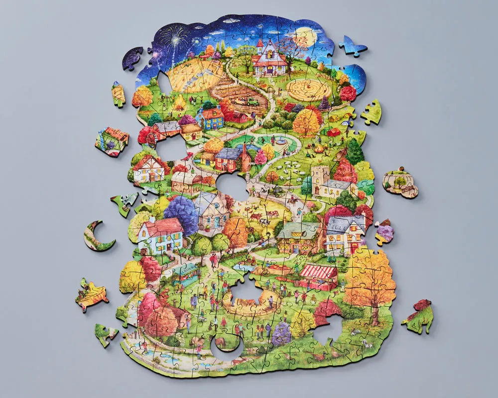 Wentworth Autumn Village Wooden Puzzle - 240 Pieces-Goviers