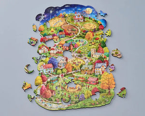 Wentworth Autumn Village Wooden Puzzle - 240 Pieces-Goviers