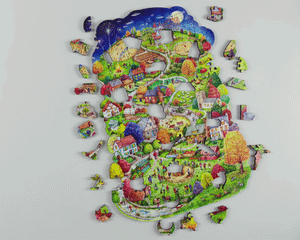 Wentworth Autumn Village Wooden Puzzle - 240 Pieces-Goviers