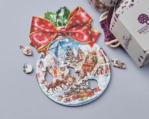 Wentworth Christmas Eve Bauble Wooden Puzzle - 140 Pieces-Goviers