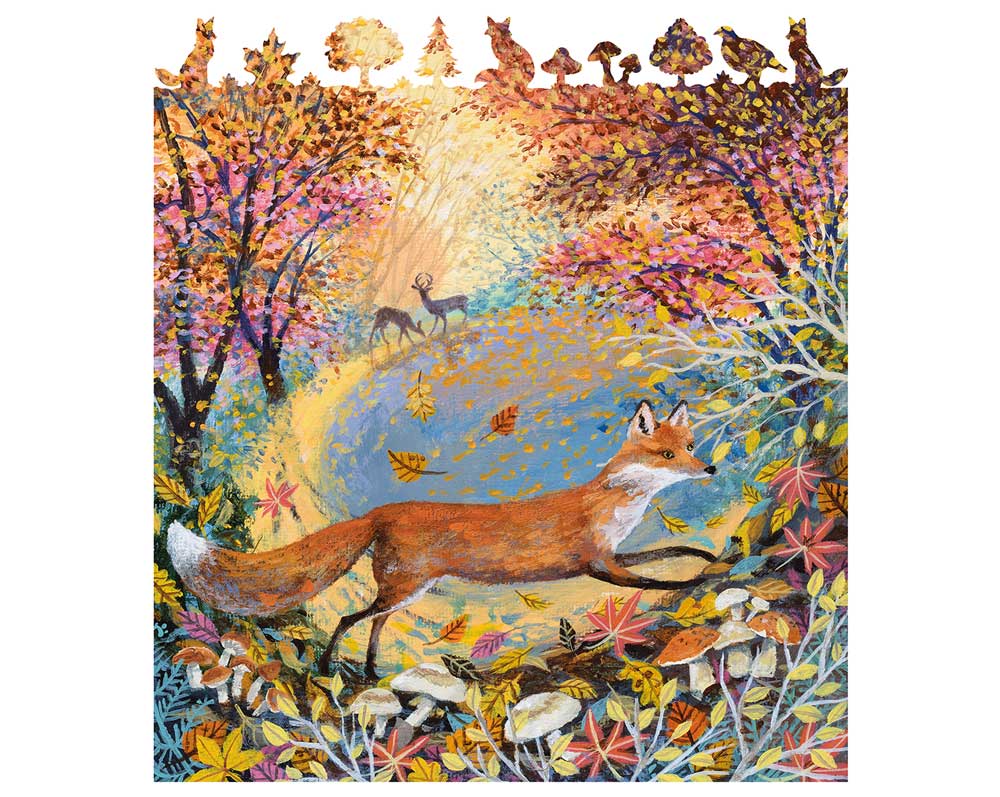 Wentworth Fall Fox Wooden Puzzle - 240 Pieces-Goviers