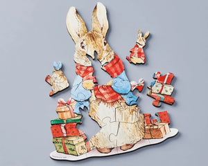 Wentworth Happy Christmas Peter Children's Wooden Puzzle - 15 Large Pieces-Goviers