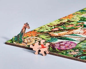 Wentworth La Jungle Aux Crocodile - Free Form Wooden Puzzle - 250 Pieces-Goviers