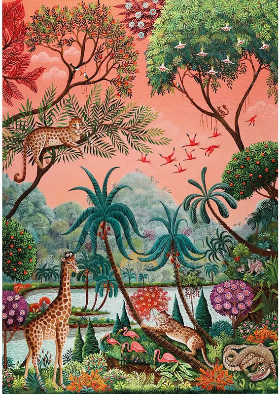 Wentworth La Jungle Aux Crocodile - Free Form Wooden Puzzle - 250 Pieces-Goviers