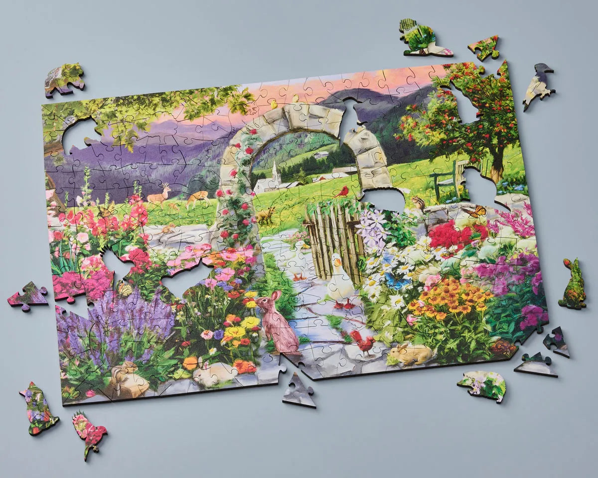 Wentworth Mountain Garden Wooden Puzzle - 250 Pieces-Goviers
