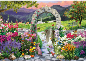 Wentworth Mountain Garden Wooden Puzzle - 250 Pieces-Goviers