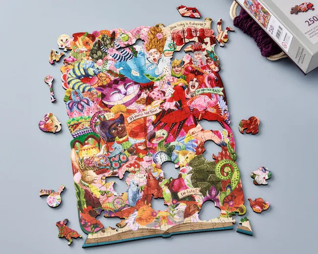 Wentworth Out Of The Book - Alice In Wonderland Wooden Puzzle - 250 Pieces-Goviers
