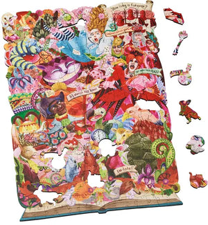Wentworth Out Of The Book - Alice In Wonderland Wooden Puzzle - 250 Pieces-Goviers
