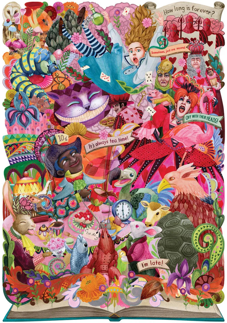 Wentworth Out Of The Book - Alice In Wonderland Wooden Puzzle - 250 Pieces-Goviers