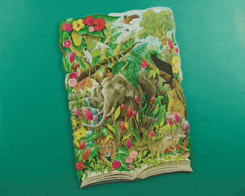 Wentworth Out of the Book - The Jungle Book Wooden Puzzle - 250 Pieces-Goviers