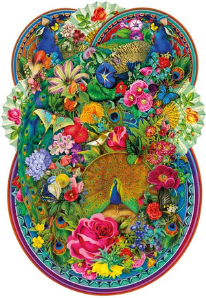 Wentworth Peacock Splendour - Vine Cut Wooden Puzzle - 210 Pieces-Goviers
